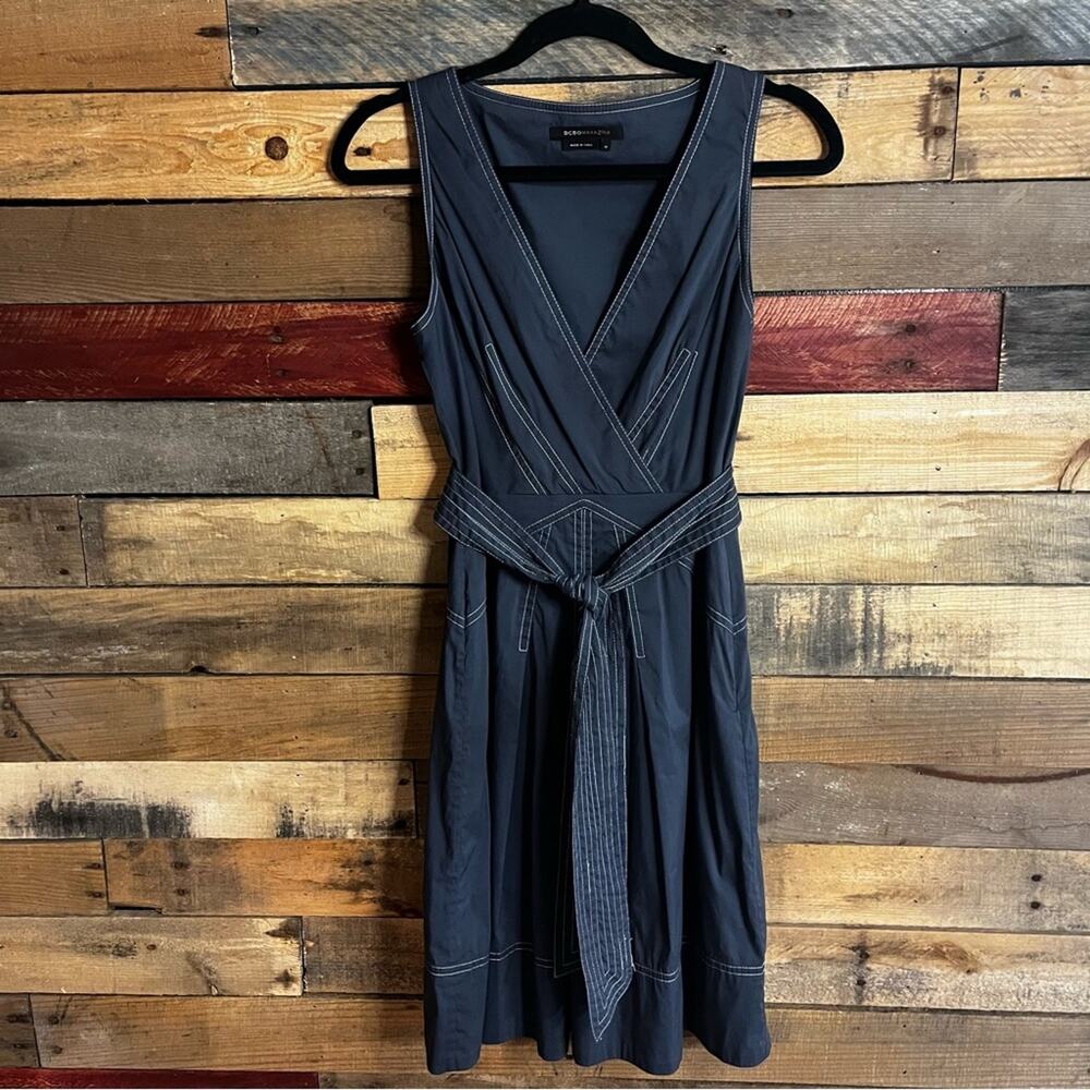 BCBG Maxazria Blue/Gray Tank Dress Size‎ 0